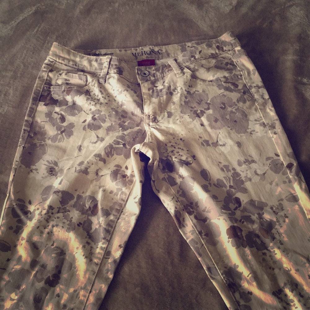 Flower jeans